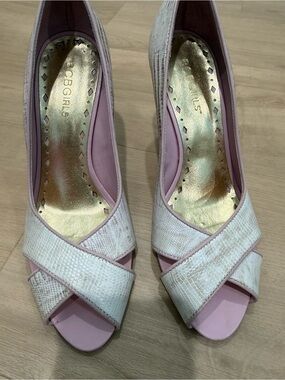 BCBGirls Beige/Pink Stilettos